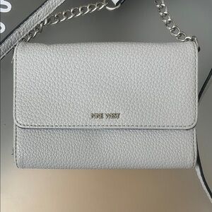 Nine West Light Gray Crossbody Bag